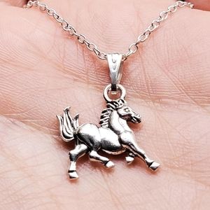 New Mini Silver Horse Necklace